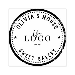 Logotipo doméstico personalizado Carimbo de borrac