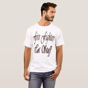 Logotipo dos Bombeiros Hot Stuff, Camiseta Masculi
