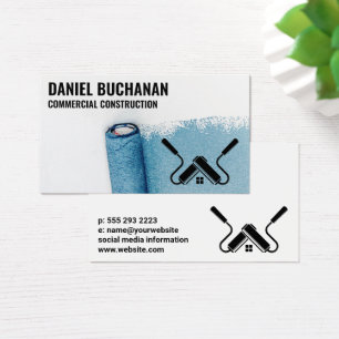 Logotipo dos cilindros de pintura   Parede Pintada