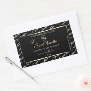 Logotipo Dourado de etiquetas de produto de arte e