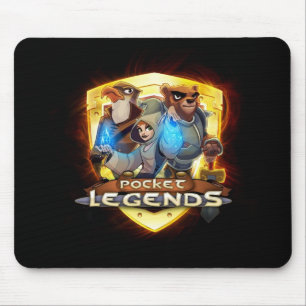 Logotipo Dourado Mousepad das legendas do bolso
