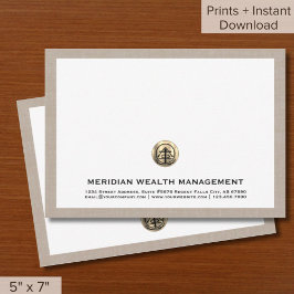 Logotipo Dourado para download Cartões de nota com