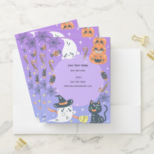 Logotipo e Texto de Negócios com Tema de Halloween