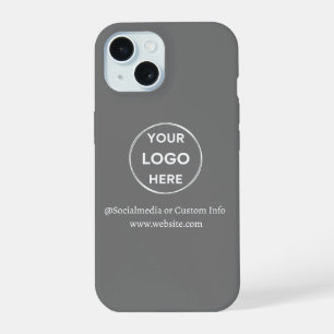 Logotipo Empresarial Cinza Personalizado