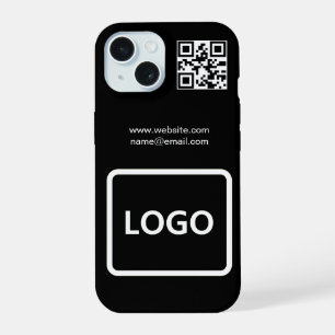 Logotipo Empresarial Código QR Marca Simple Funda 