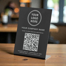 Logotipo Empresarial Crie Seu Código QR Preto