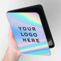 Logotipo Empresarial Holográfico Arco-íris Cores P