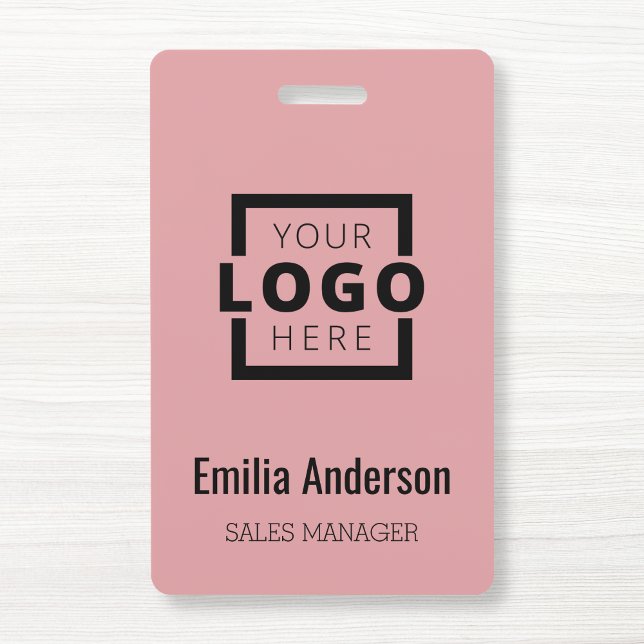 Logotipo Empresarial Personalizado Crachá Básico F (Criador carregado)