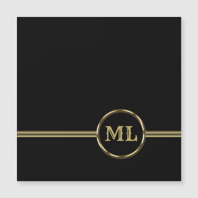 Logotipo exclusivamente dourado Monograma em Binde (Frente)