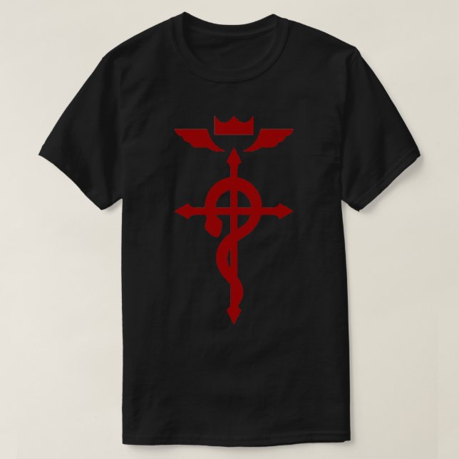 Logotipo Flamel Alquimista Fullmetal - Camisa Esse (Frente do Design)