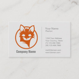 Logotipo Fox - Cartão de visita profissional