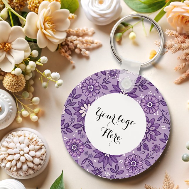 Logotipo frente e verso chaveiro de código QR (Criador carregado)