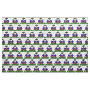 Logotipo haitiano do tecido da bandeira
