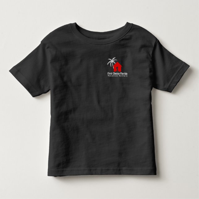Logotipo inicial FCF Toddler Black T-Shirt (Frente)