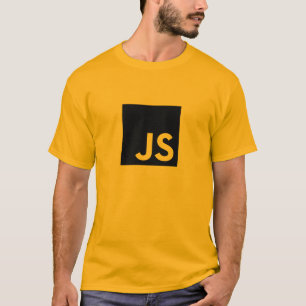 Logotipo Javascript T-Shirt (Dourado)