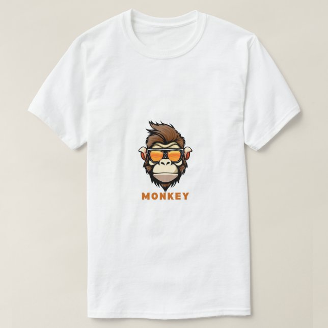 Logotipo macaco T-Shirt (Frente do Design)