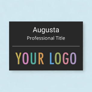 Logotipo Magnético de Nome de etiqueta Grande Pret