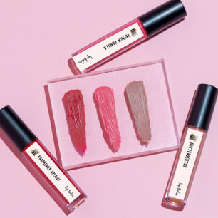 Logotipo Makeup Lip Balm Lipstick Blush Etiquetas