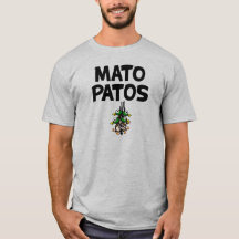 Logotipo Mato Patos T Camisa Duck Hunting