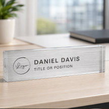 Logotipo Metálico da Empresa 