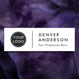 Logótipo moderno, nome e nome de etiqueta de títul