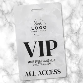 Logotipo Moderno Simples Crachá VIP
