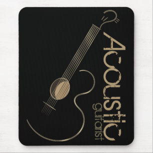 Logotipo Mousepad da guitarra acústica
