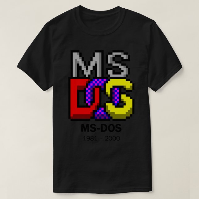 Logotipo Ms Dos Essencial T-Shirt (Frente do Design)