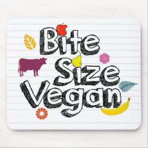 Logotipo novo de Mousepad do Vegan do tamanho da