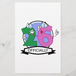 Logotipo oficial de 26 aniversários