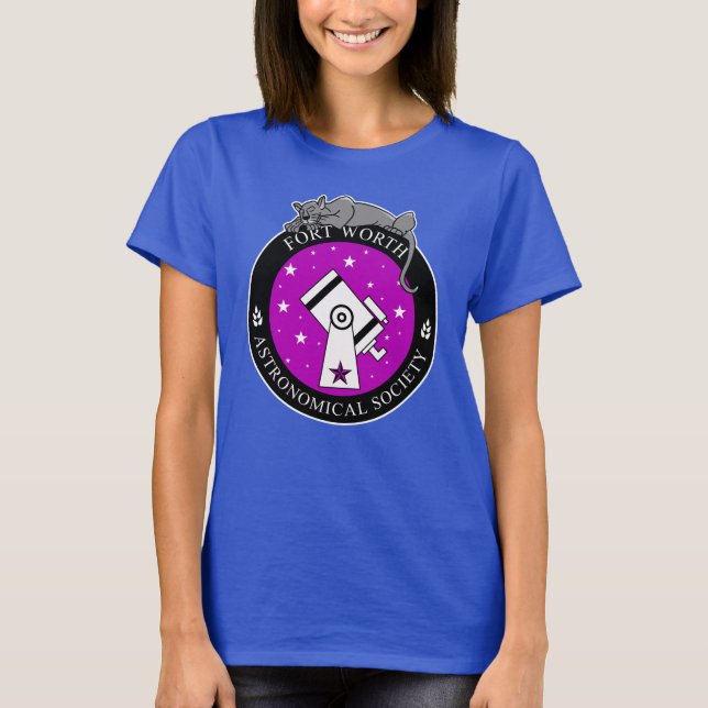 Logotipo oficial feminino Camisa azul (Frente)