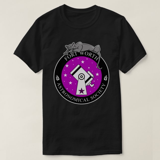 Logótipo oficial masculino Camisa preta (Frente do Design)