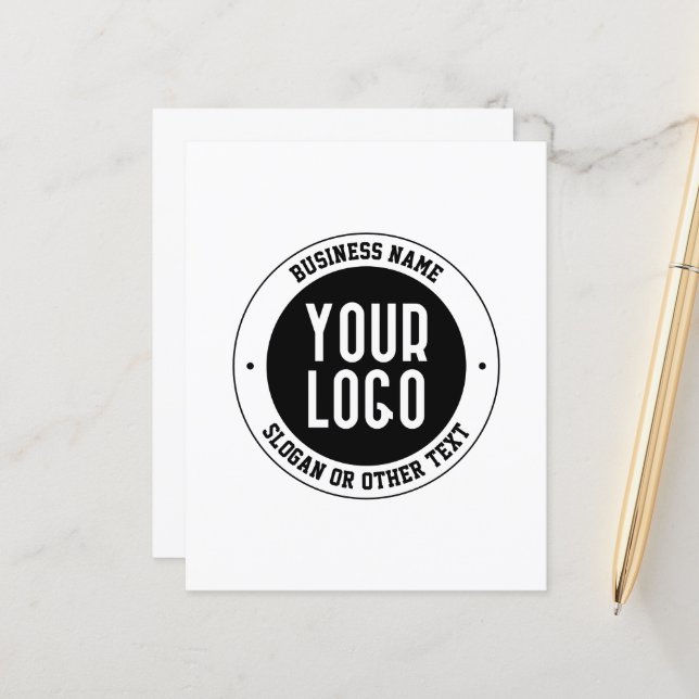 Logotipo ou Design da sua empresa | Texto editável (Frente/Verso In Situ)