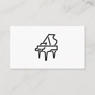 Logotipo para piano - Cartões de visitas
