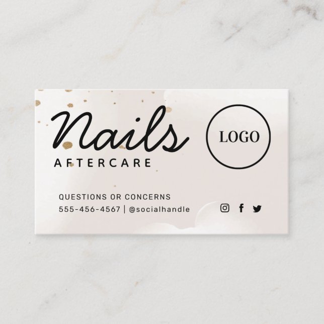 Logotipo Personalizado Cartão de Aterrissagem Mode (Frente)