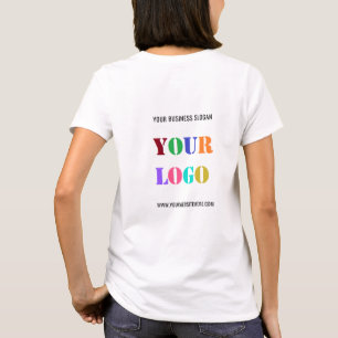 Logotipo personalizado da empresa e texto Camisa c