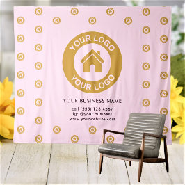 Logotipo Personalizado da Empresa Tapeçaria Rosa d