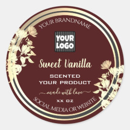 Logotipo Personalizado de Etiquetas de Produto Flo