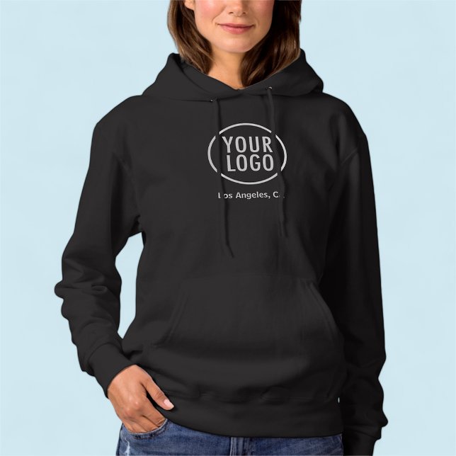 Logotipo Personalizado de Hoodie de Pullover Preto (MISOOK Black Hoodie with Logo)