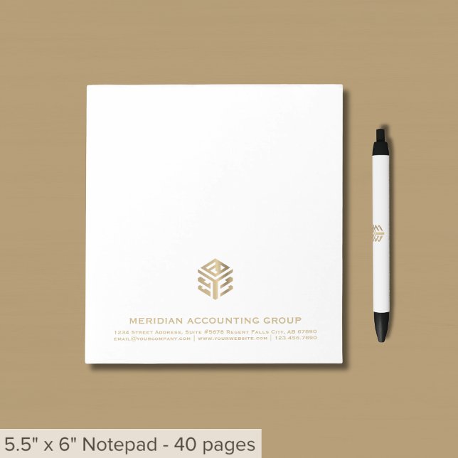 Logotipo Personalizado do Bloco de Notas de Empres (Criador carregado)