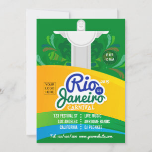 logotipo personalizado do Carnaval do Rio de Janei
