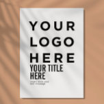 Logotipo personalizado e cartão de convite intelig<br><div class="desc">Logotipo personalizado e cartão de convite vertical nítido moderno de texto. Qualquer cor,  qualquer fonte,  aparência moderna e mínima.</div>