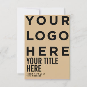 Logotipo personalizado e cartão de convite intelig