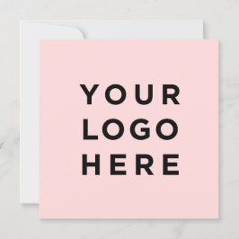 Logótipo personalizado e cartão de convite quadrad