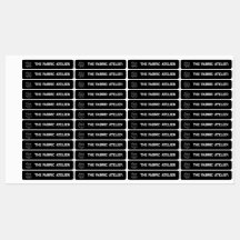 Logotipo personalizado e etiquetas de vestuário do