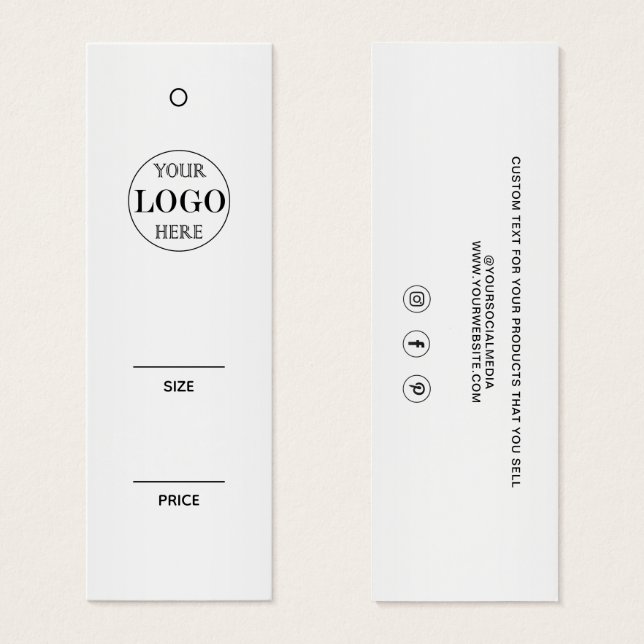 Logotipo personalizado em segundo plano da Cinza d (Frente & Verso)