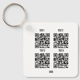 Logotipo personalizado empresa 4 qr code chaveiro