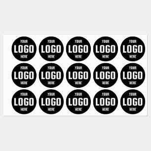 Logotipo personalizado Etiquetas de vinilo com cír