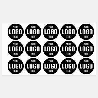Logotipo personalizado Etiquetas de vinilo com cír