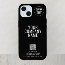 Logotipo Personalizado na Parte de Trás Código QR